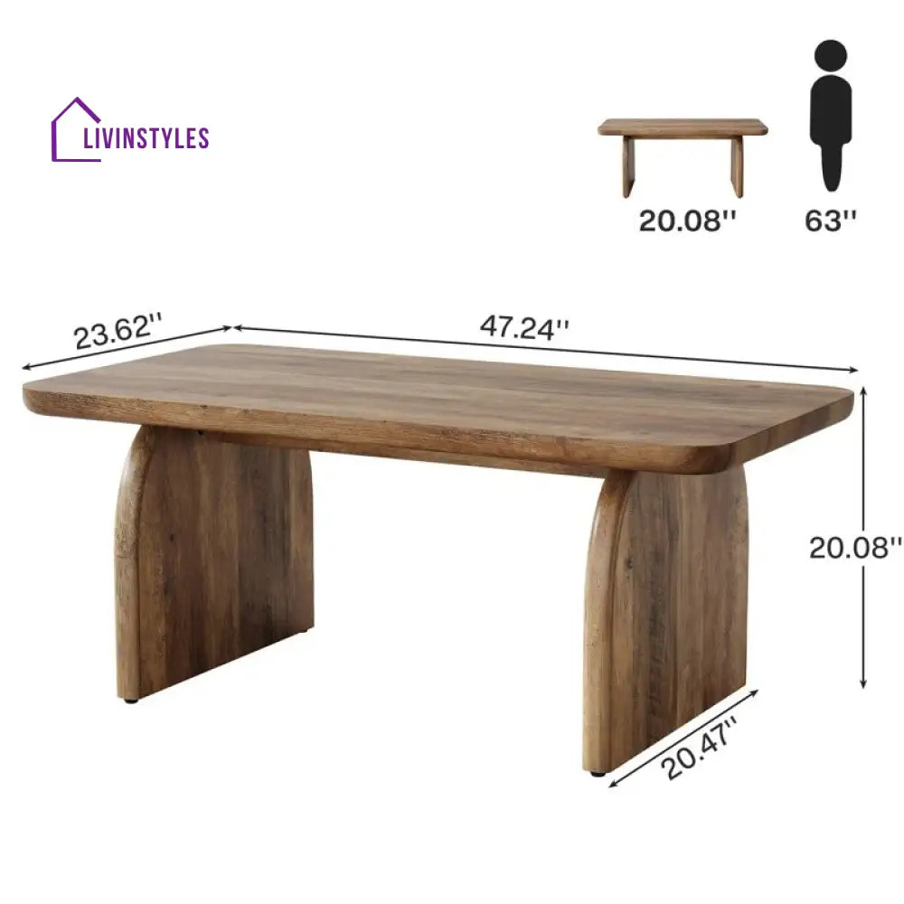Vandana Solid Wood Coffee Table for Living Room