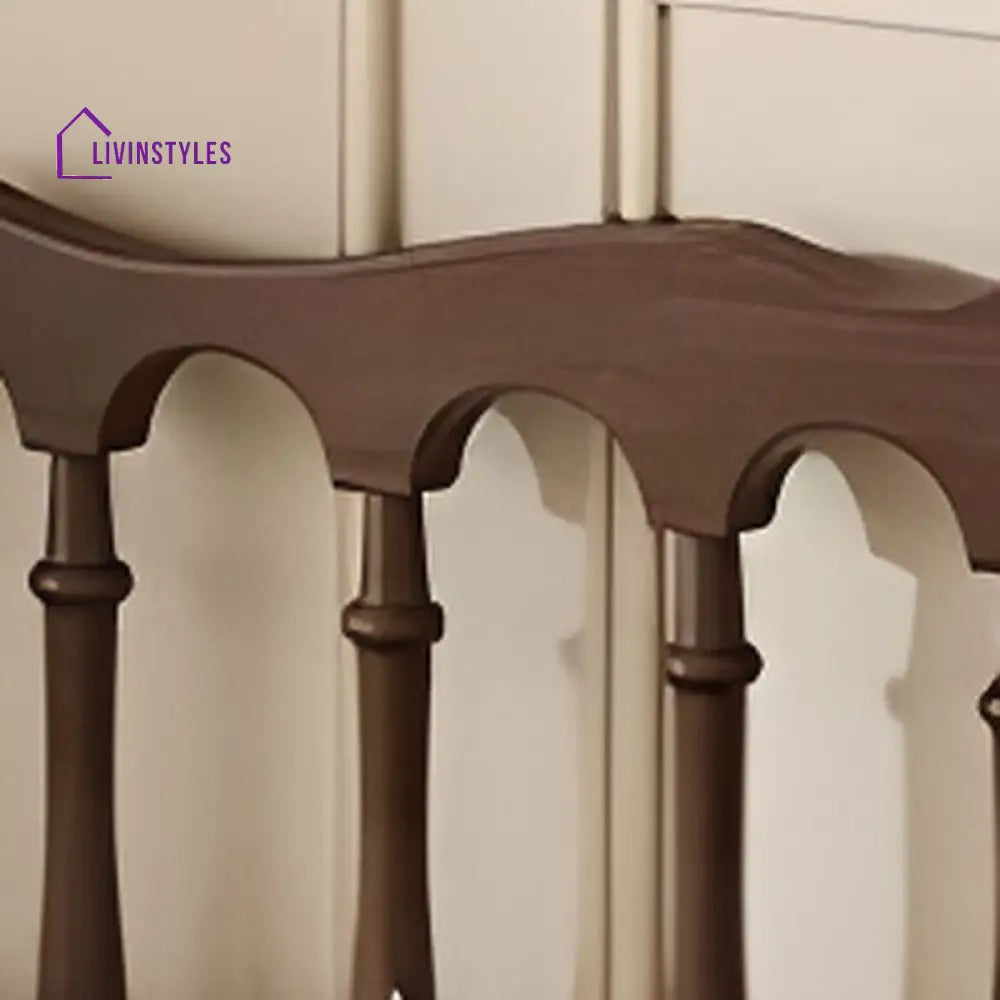 Vasilisa Solid Walnut Wood Bed for Luxury Homes