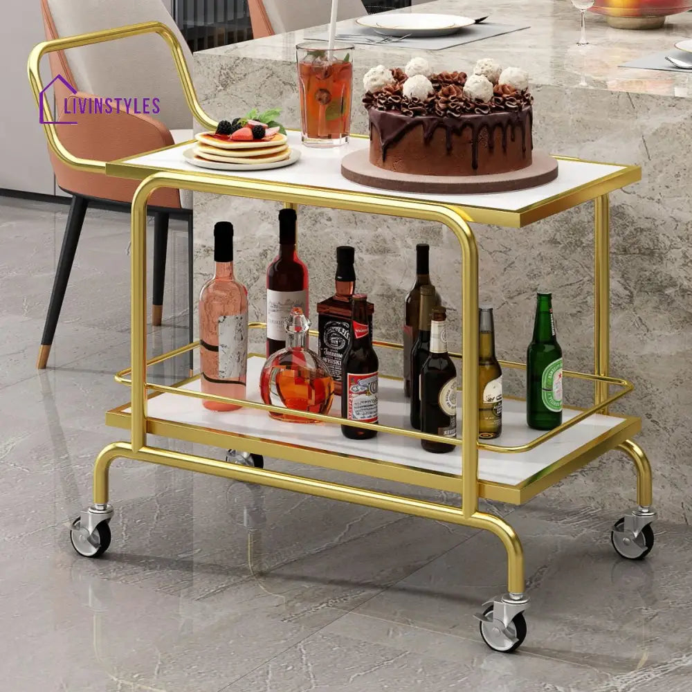 Vihaan Stainless Steel Kitchen Trolley