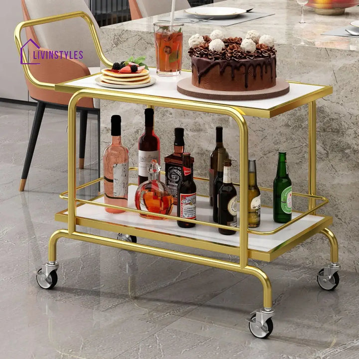 Vihaan Stainless Steel Kitchen Trolley