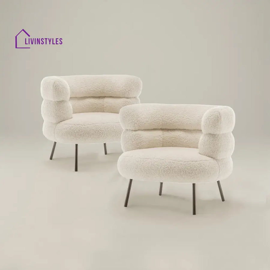 Vikentiy Exquisite Boucle Accent Chair Design Beige - One Chair Furniture