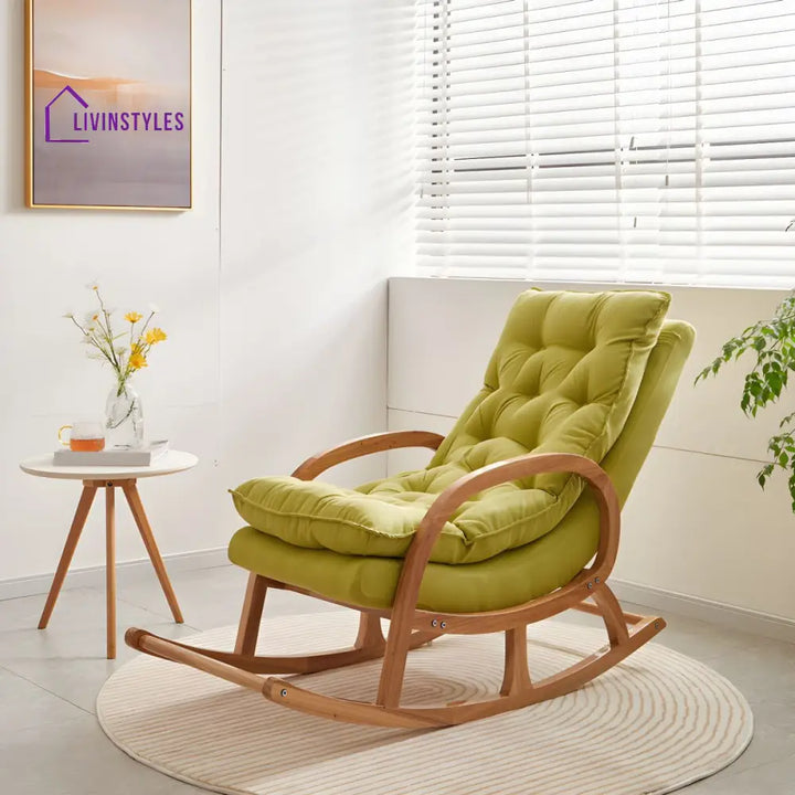 Willow Solid Wood Rocking Chair for Living Room