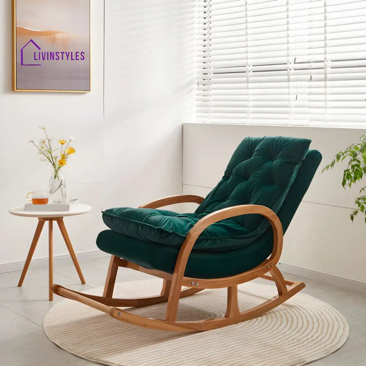 Willow Solid Wood Rocking Chair for Living Room