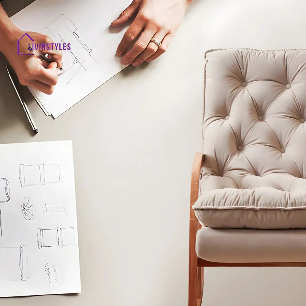 Willow Solid Wood Rocking Chair for Living Room