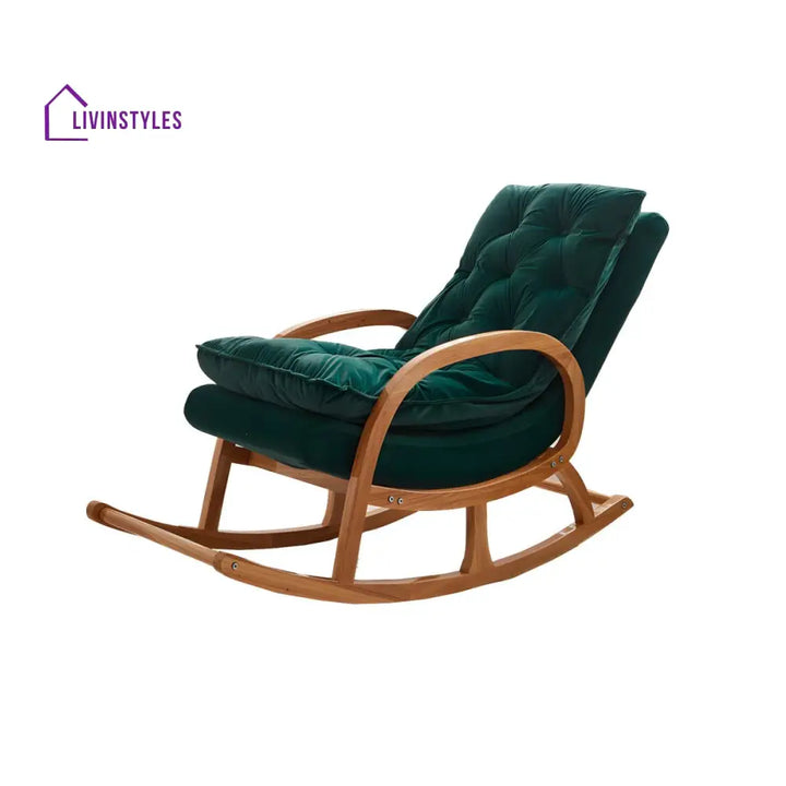 Willow Solid Wood Rocking Chair for Living Room