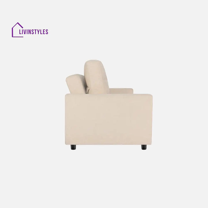 Yeremey Iconic Beige Fabric Sofa cum Bed
