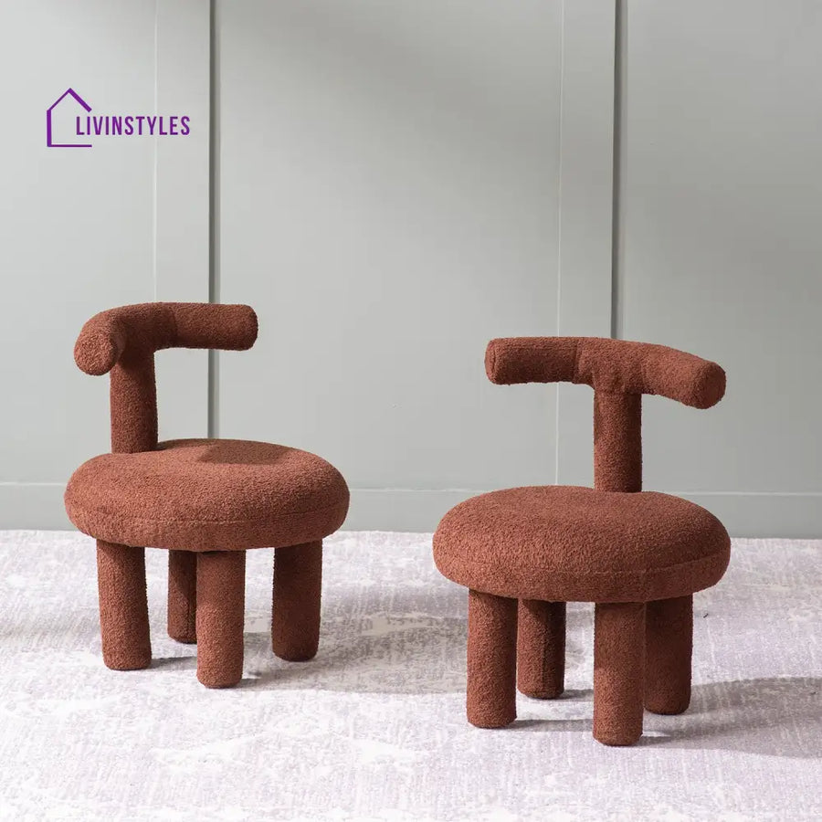 Yeremey Juinior Collection Brown Kids Room Chair Set Of 2 Furniture