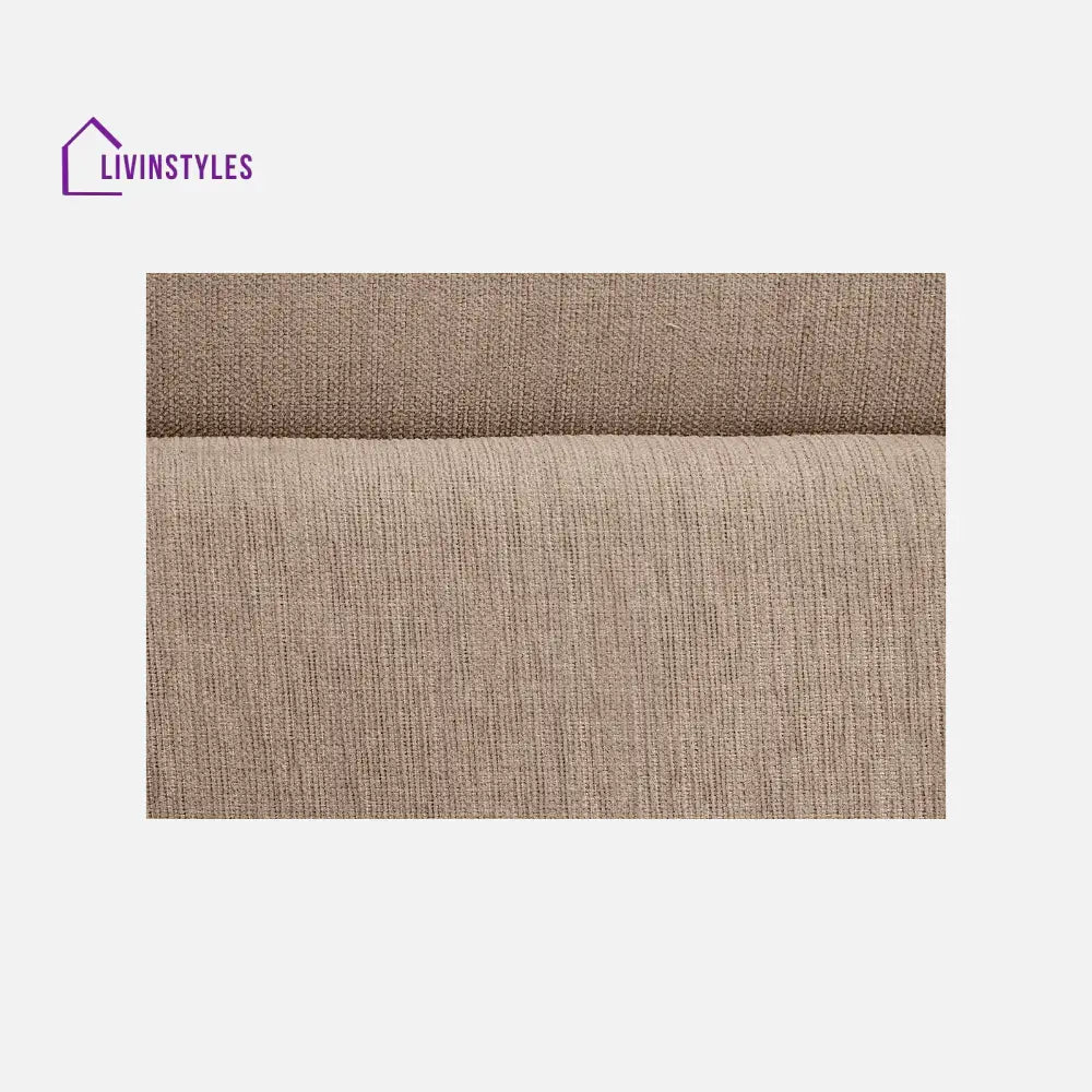 Yeremey Plaster Brown Fabric Sofa cum Bed