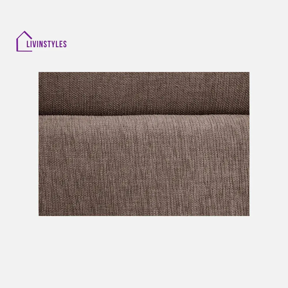 Yeremey Saddle Brown Fabric Sofa cum Bed