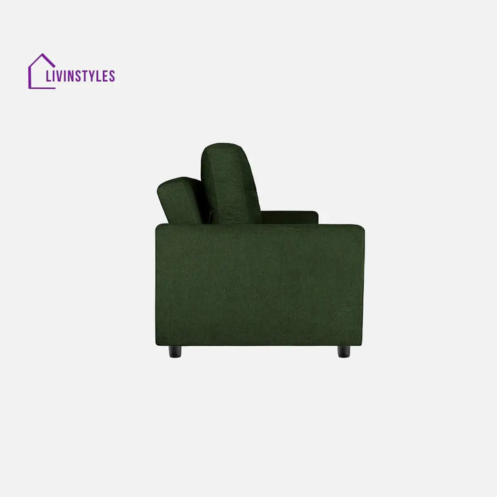 Yeremey Sap Green Fabric Sofa cum Bed