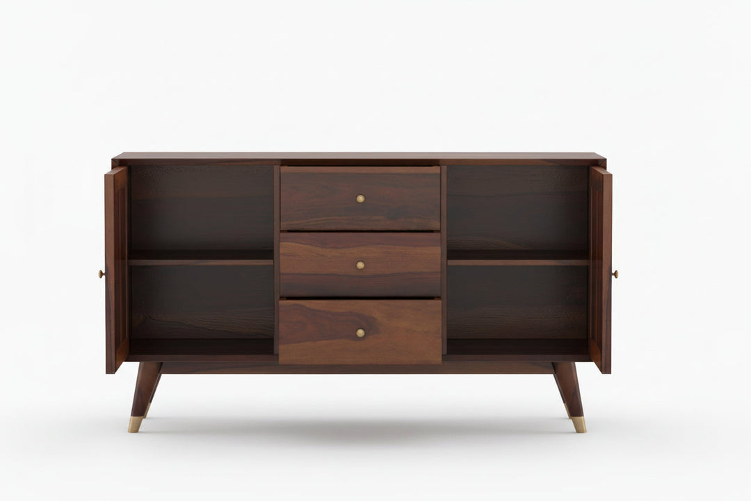 Xuan Sheesham Wood Cane Cabinet and Sideboard