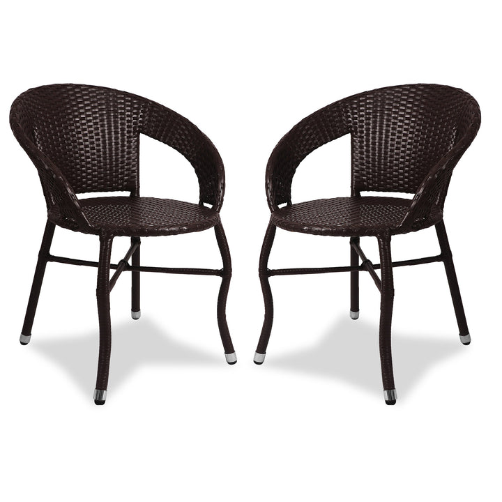 Emperor Outdoor Patio Seating Set 2 Chairs Set (Brown)