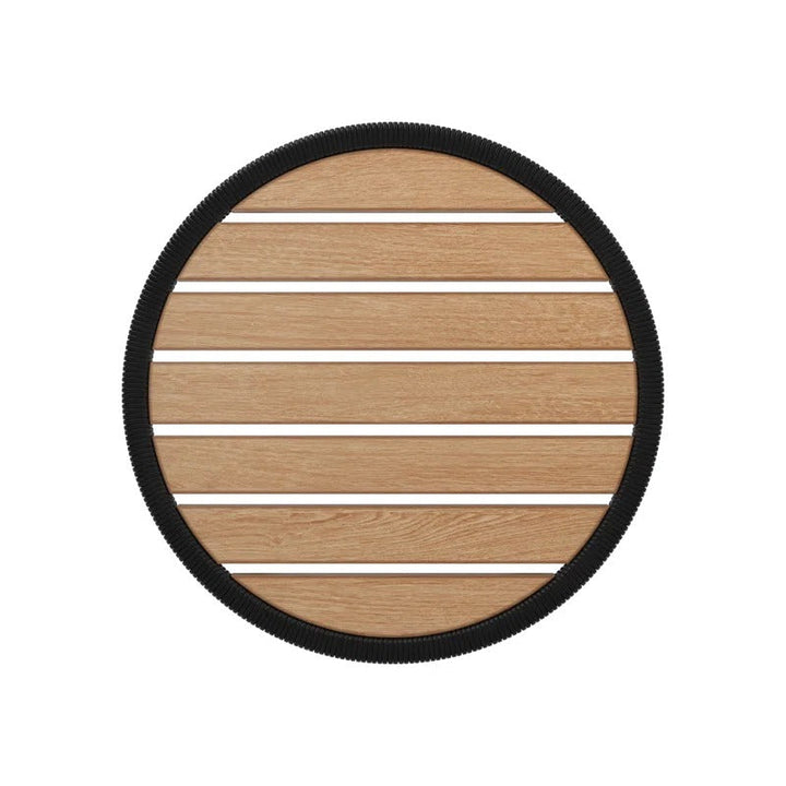 Irix Outdoor Patio Seating Set 2 Chairs and 1 Table Set (Black + White)