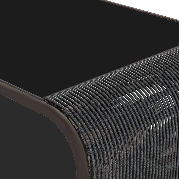 Emidio Outdoor Sofa Set 3 Seater, 2 Single seater and 1 Center Table Braided & Rope