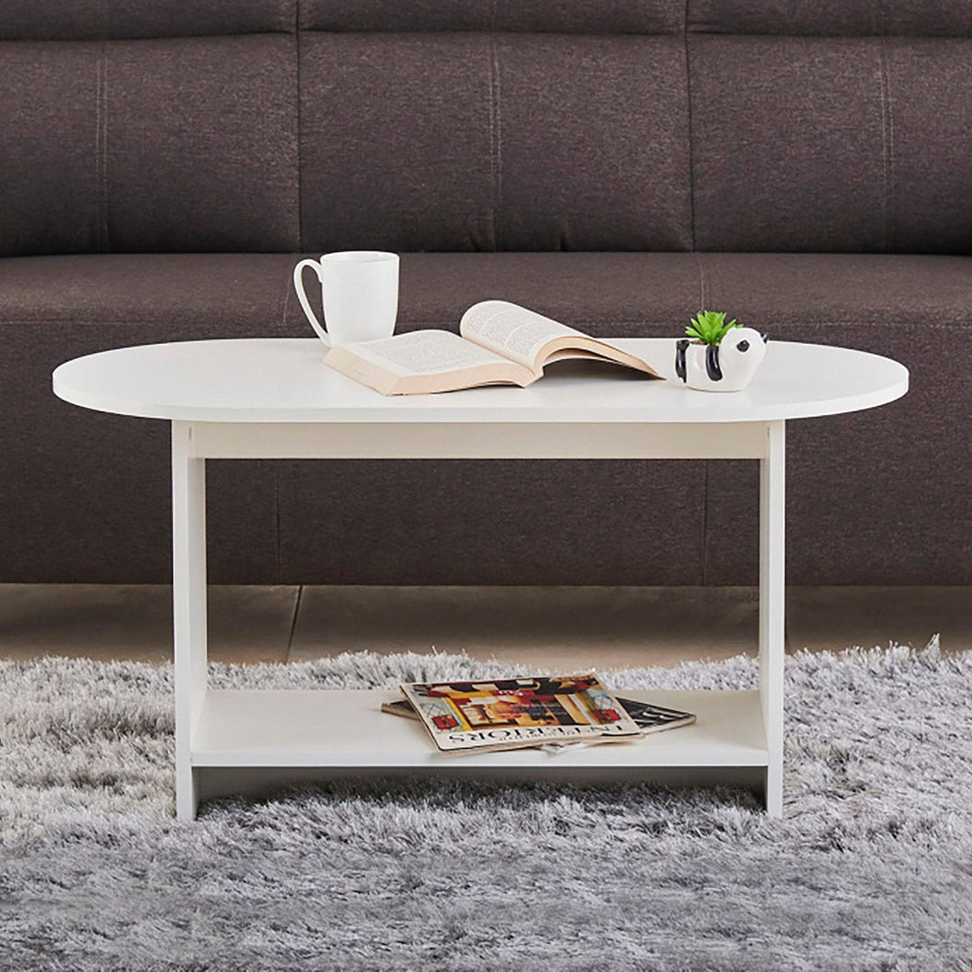 Omkarwood Elegance Oval Center Table