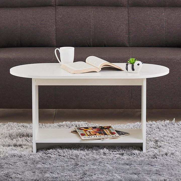 Omkarwood Elegance Oval Center Table