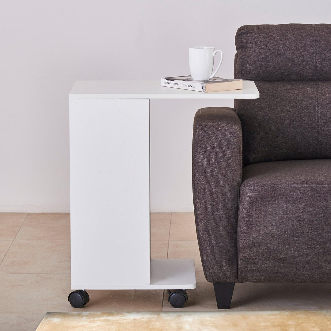 Omkarwood Premium Mobile C-Side Engineered Wood End Table