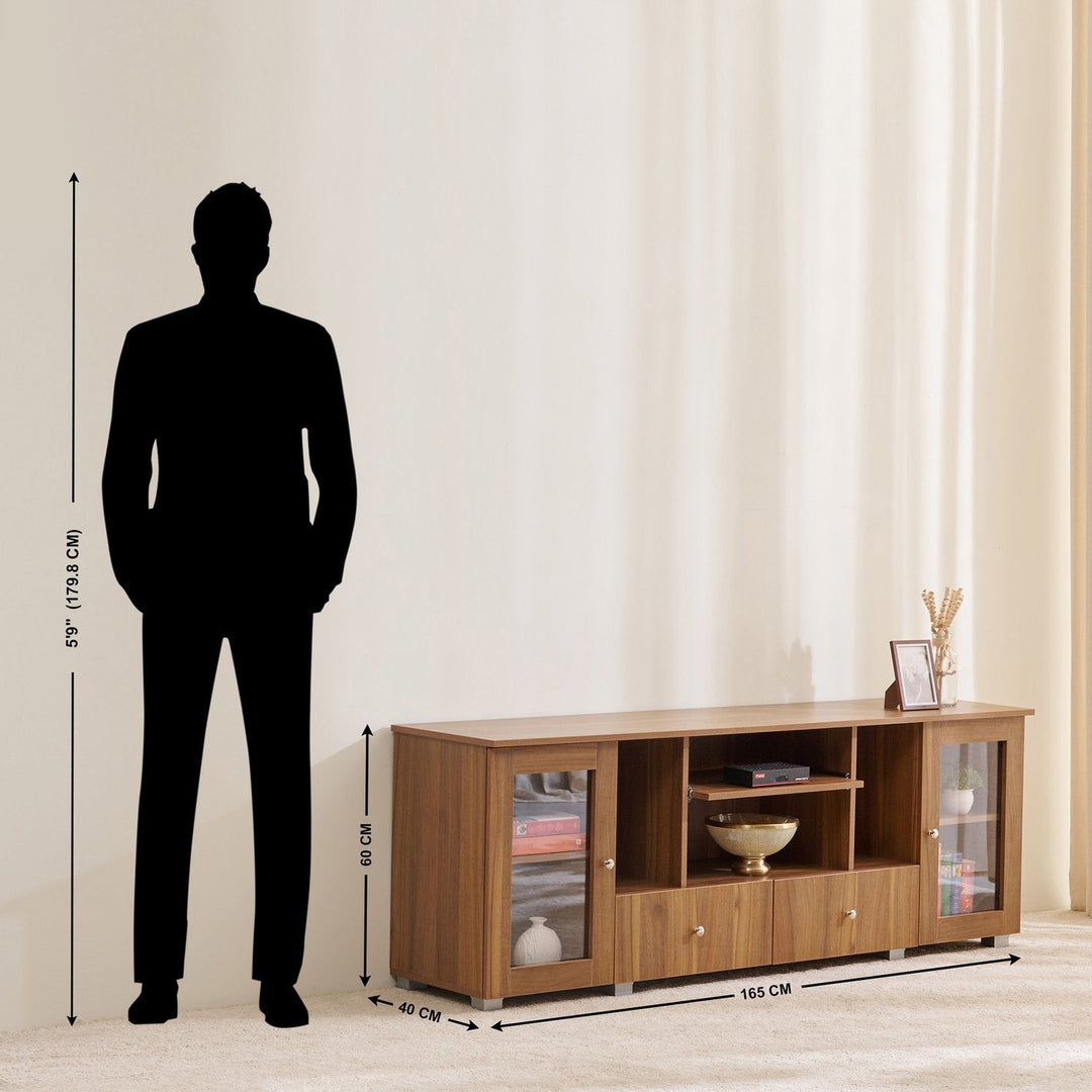 Omkarwood "EliteView" Premium Engineered Wood TV Unit