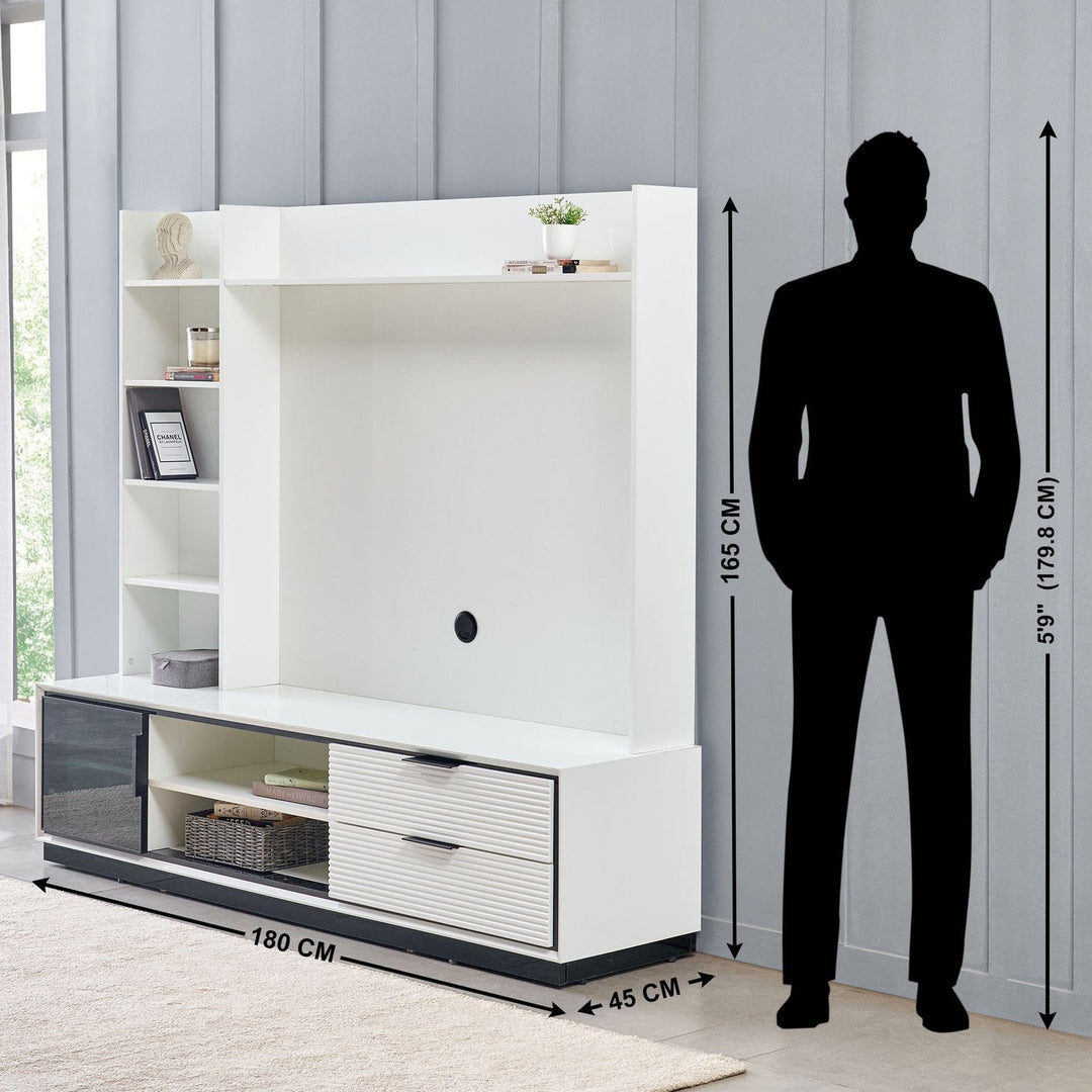 OmkarWood Elegance Max TV Entertainment Unit