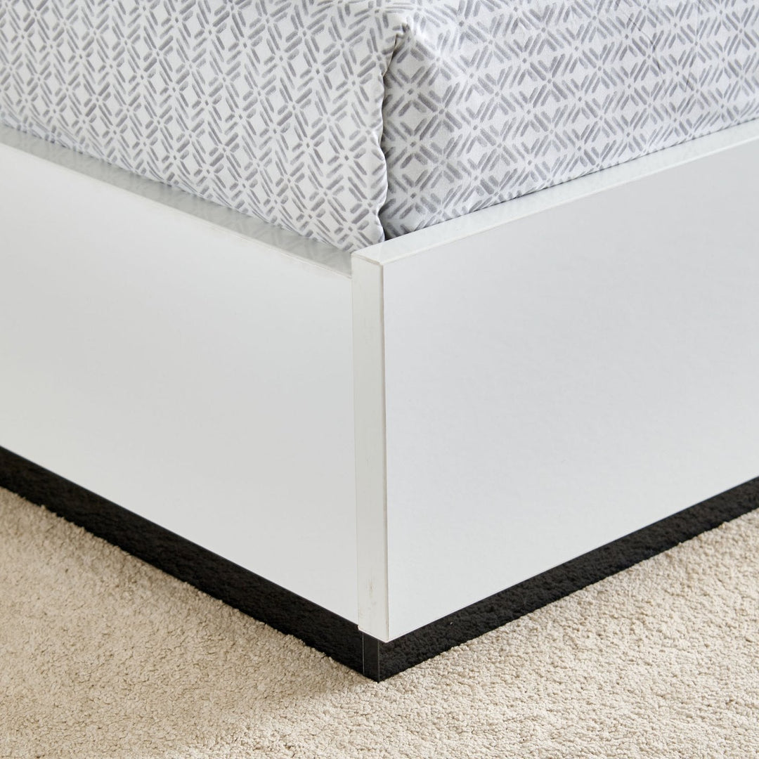 Omkarwood "LuxeNest" Premium King Size Bed with Box & Side Storage