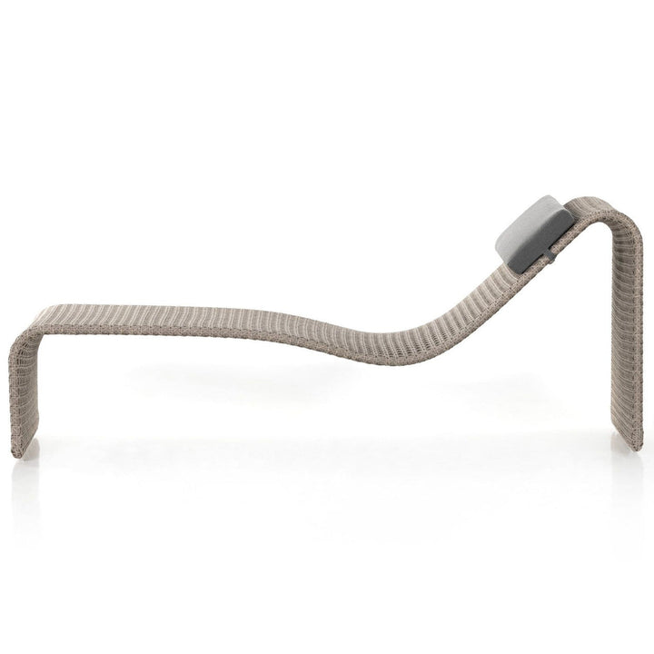 Shergi Outdoor Swimming Poolside Lounger (Brown)