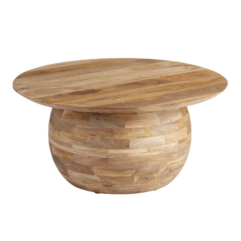 Vedika Solid Mango Wood Coffee Table for Living Room