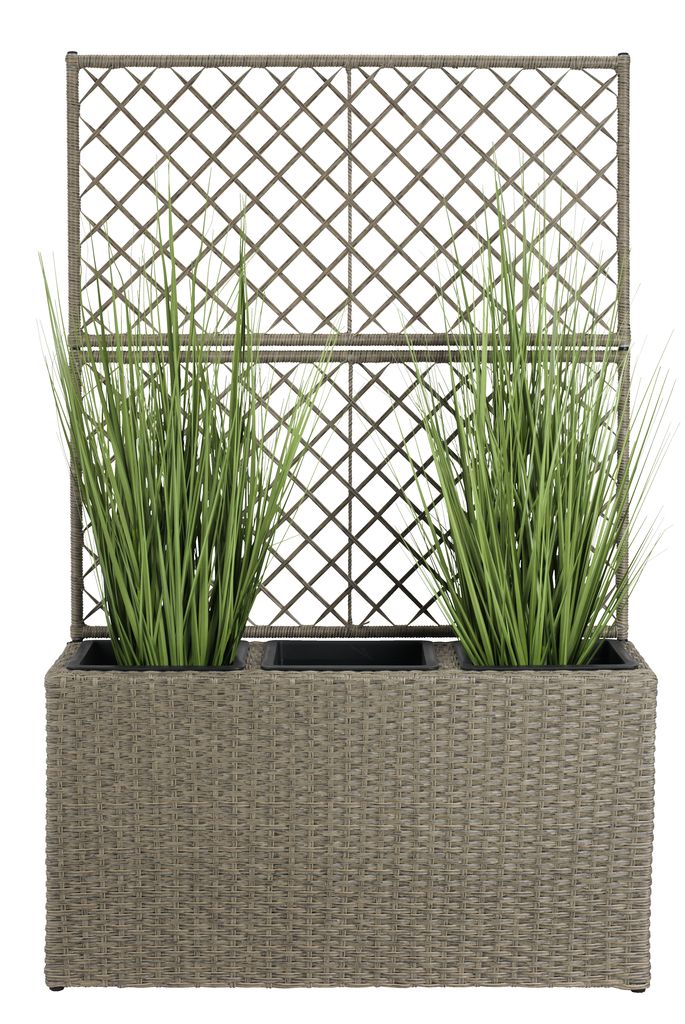 Raulf Outdoor Wicker Planters For Garden, Balcony