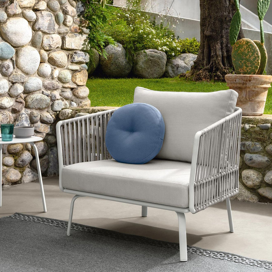 Luies Outdoor Garden Balcony Sofa Set 2 Seater,2 Single seater and 2 Center Table With 1 Side Table  Set, Braid & Rope (Grey)