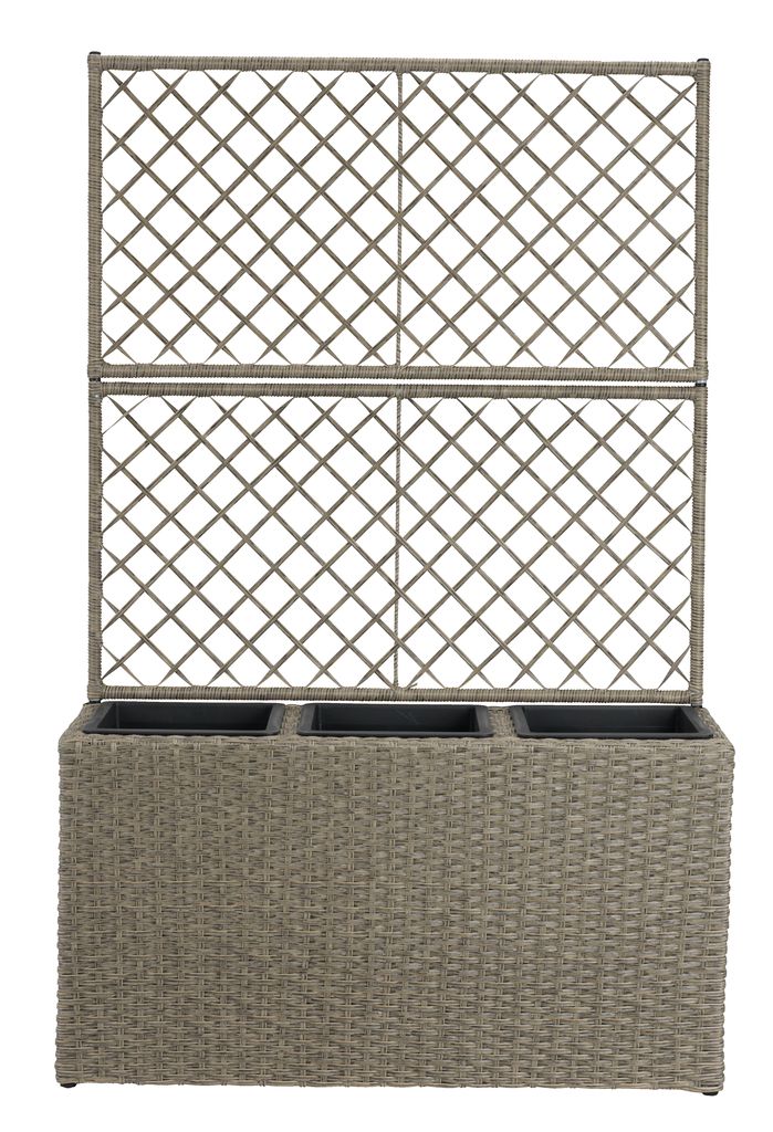 Raulf Outdoor Wicker Planters For Garden, Balcony