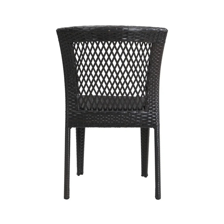 Aminata Outdoor Rattan Wicker Patio Dining Chairs
