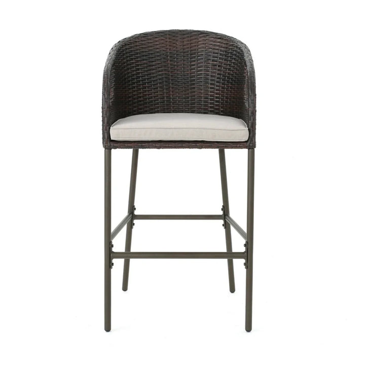 Amaris 5 Piece Outdoor Wicker Bar Set with High Top Table