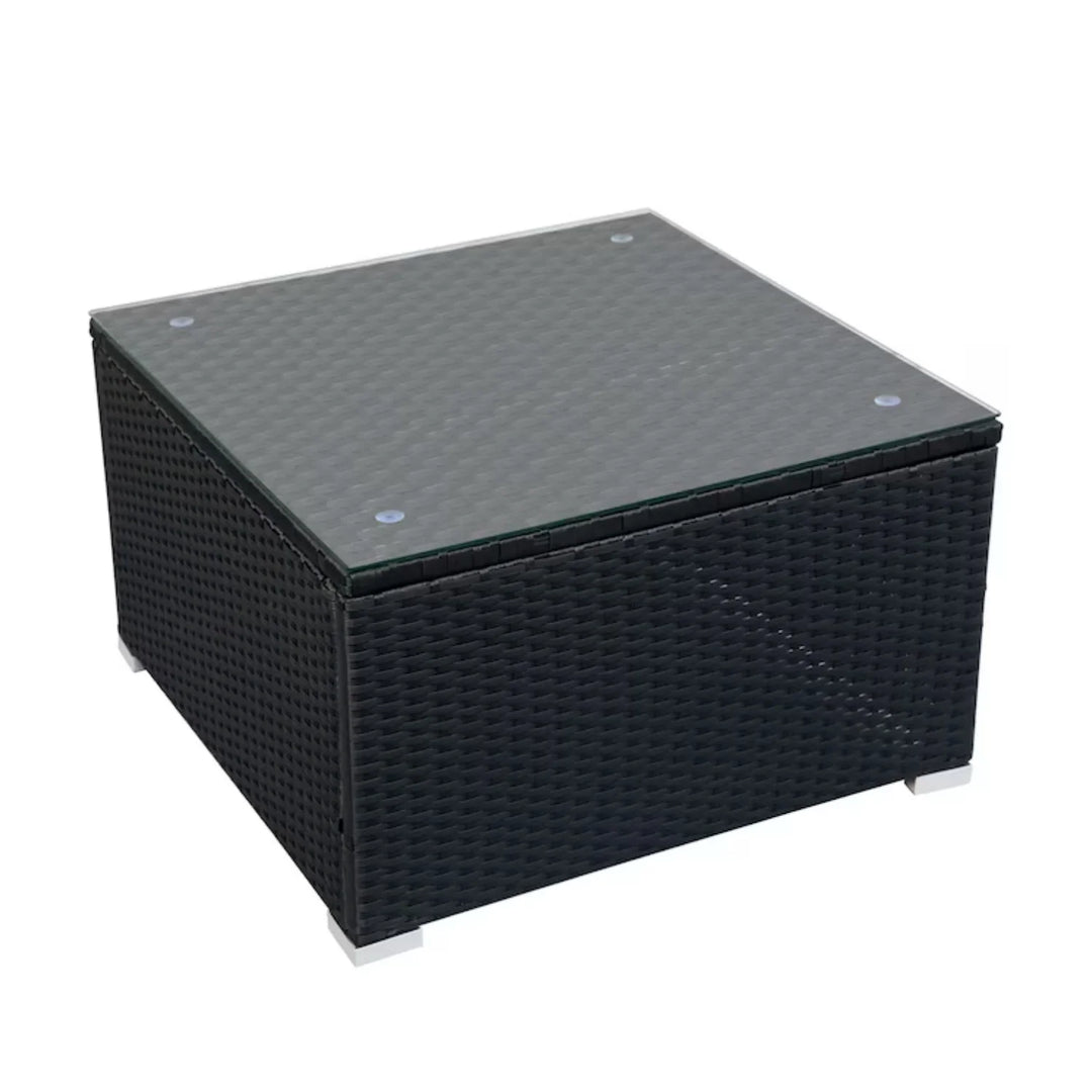 Petra 5-Piece Outdoor Wicker Furniture Set Modern Outdoor L-Shaped