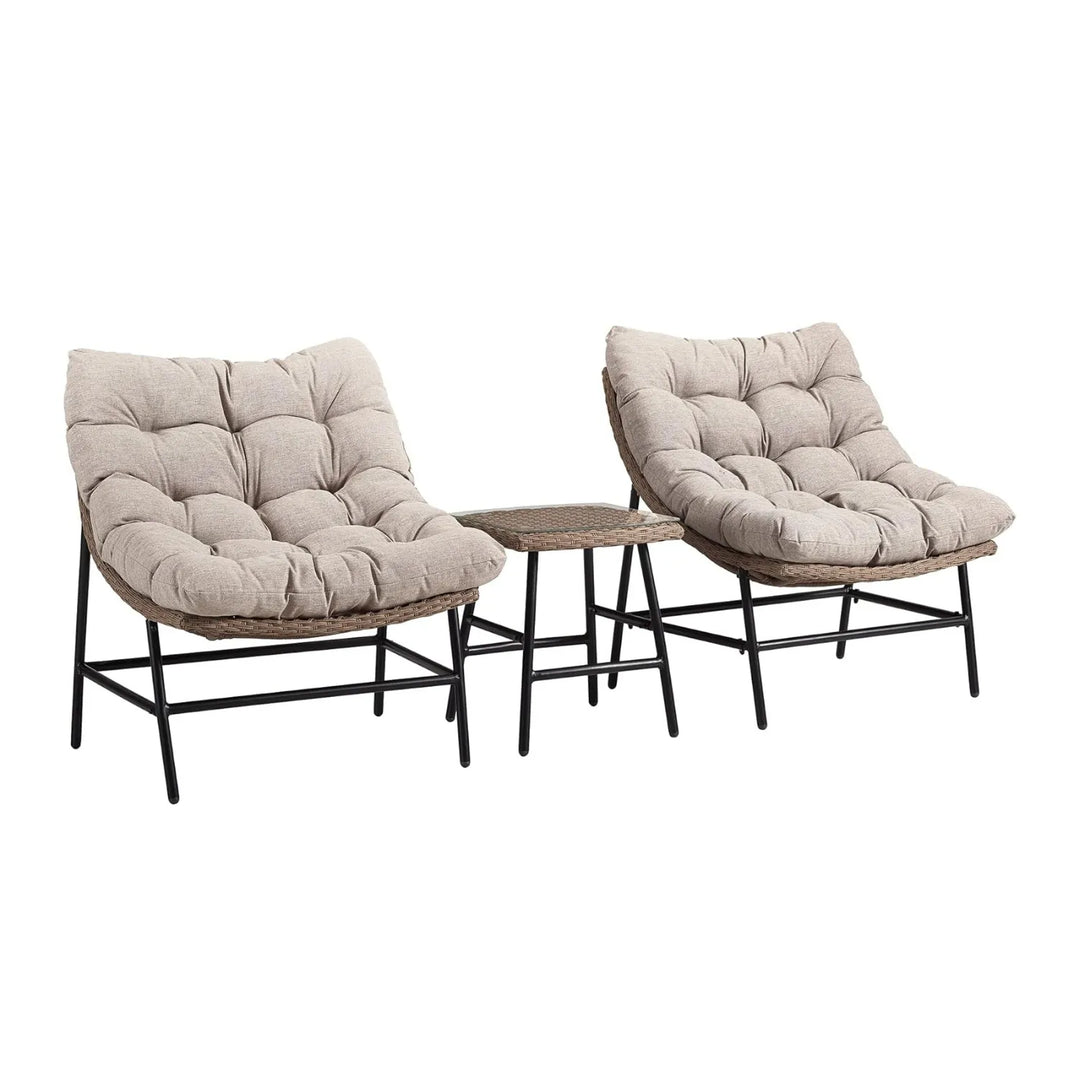 Zhen 3 Piece Garden Outdoor Patio Furniture Set