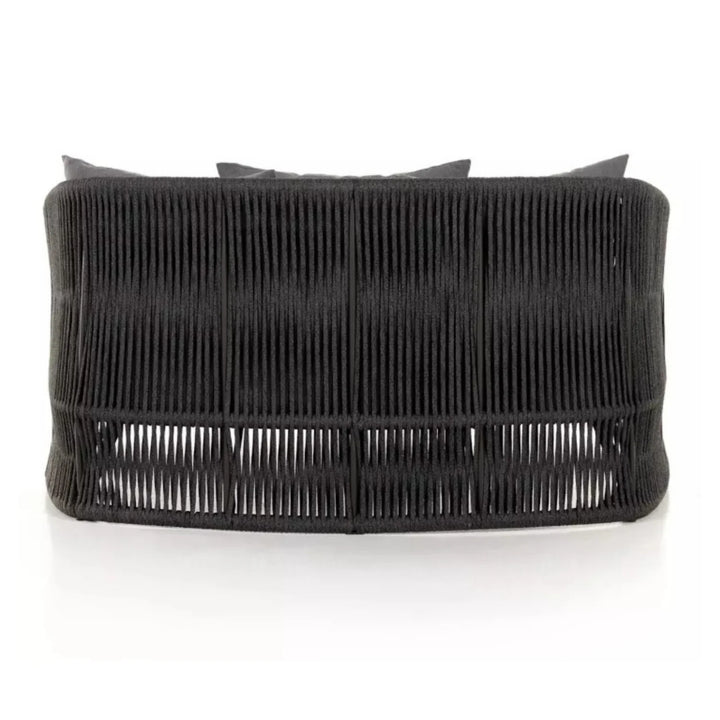 Elowen Outdoor Rope Braided Patio Furniture Daybed (Grey)