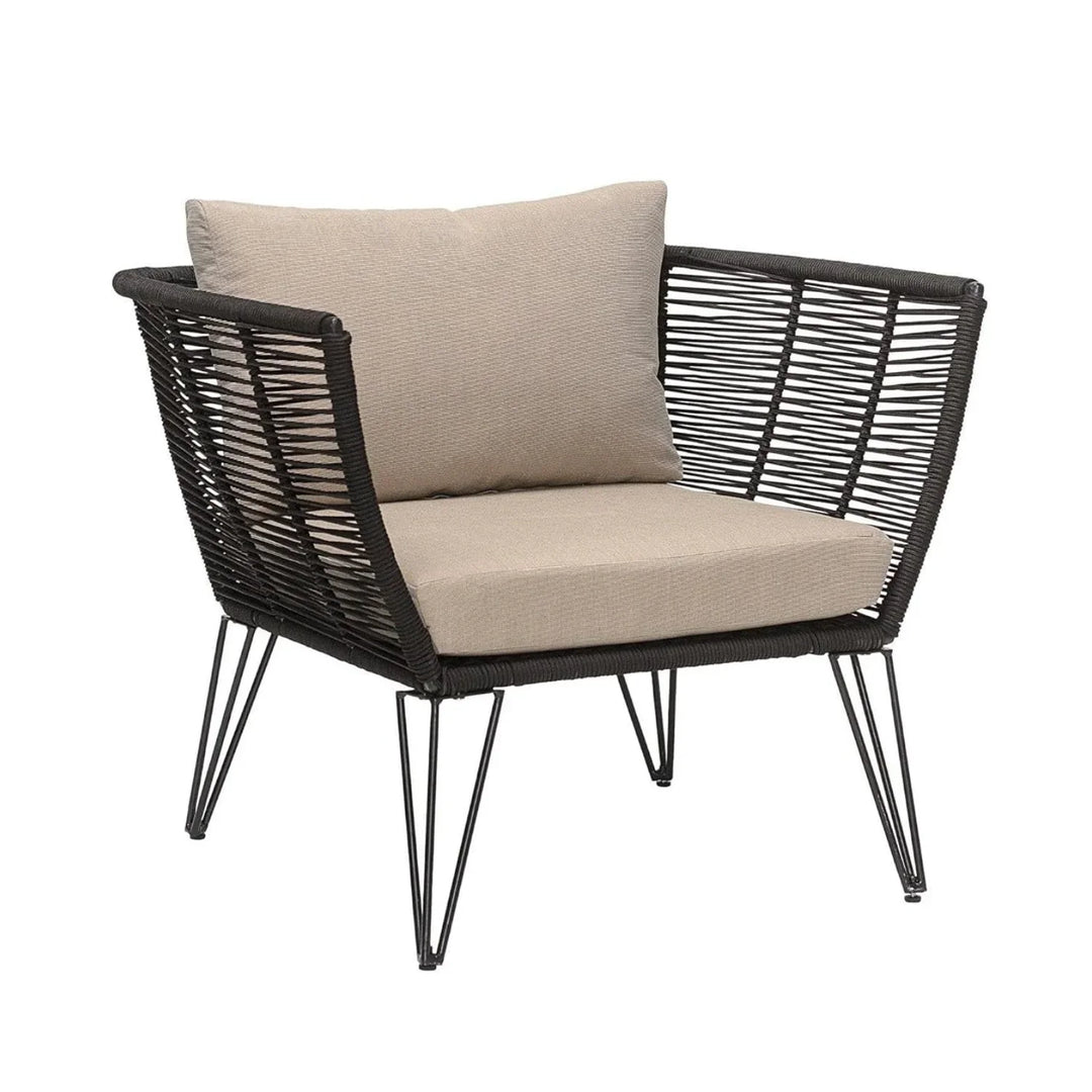 Ayan Outdoor Rope 1 Piece Patio Single Seater Sofa