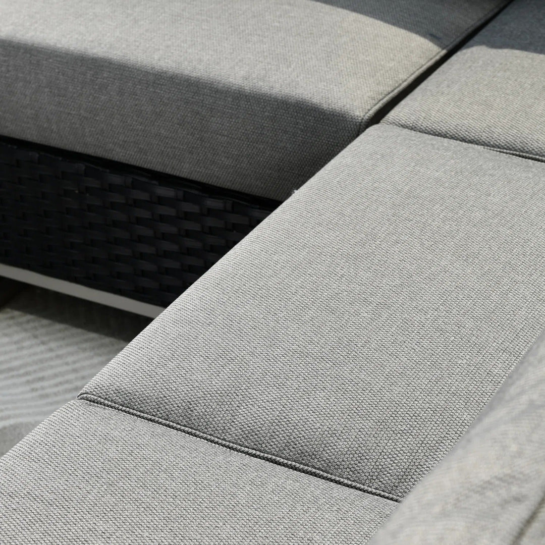 Norberta Outdoor Rattan Wicker 7-Seater Sofa Set