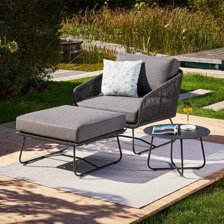 Rabab Outdoor All-Weather Rope Ottoman