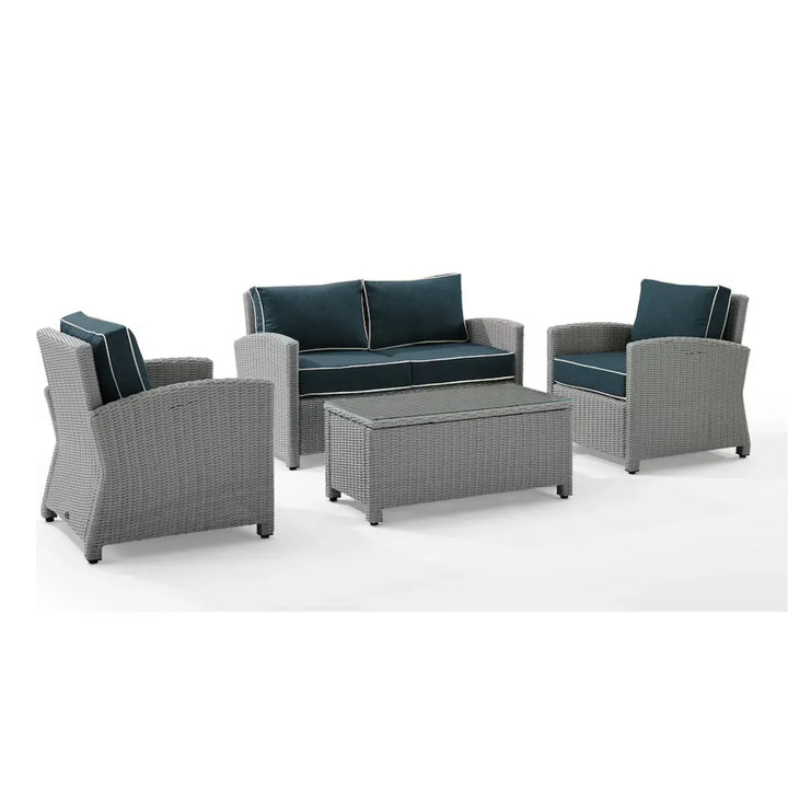 Porch Outdoor Sofa Set 2 Seater, 2 Single seater and 1 Center Table