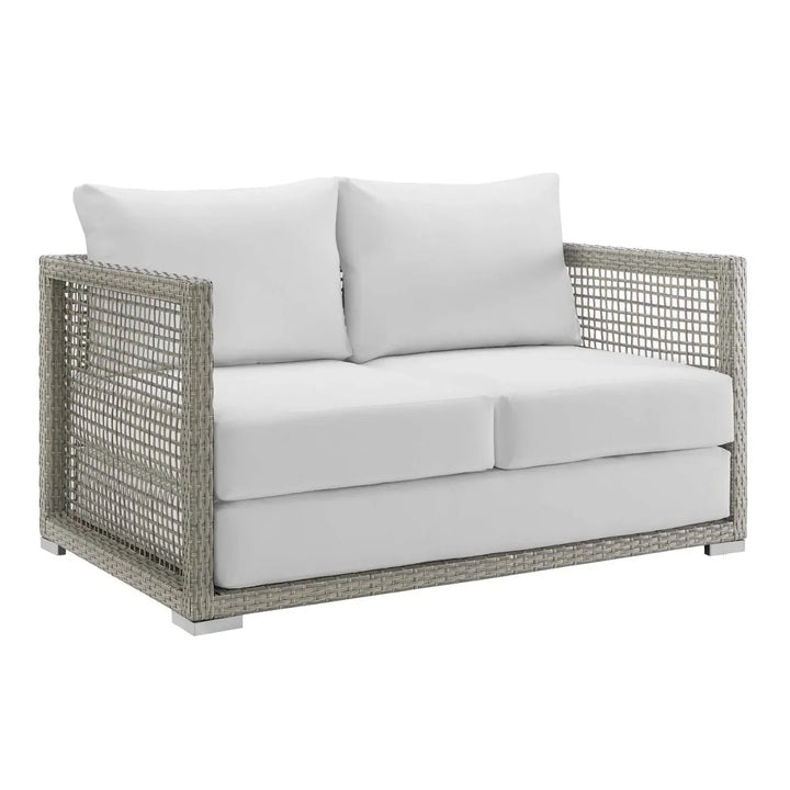 Charmi Outdoor Wicker Woven 6 Pieces Sectional Patio Furniture Set