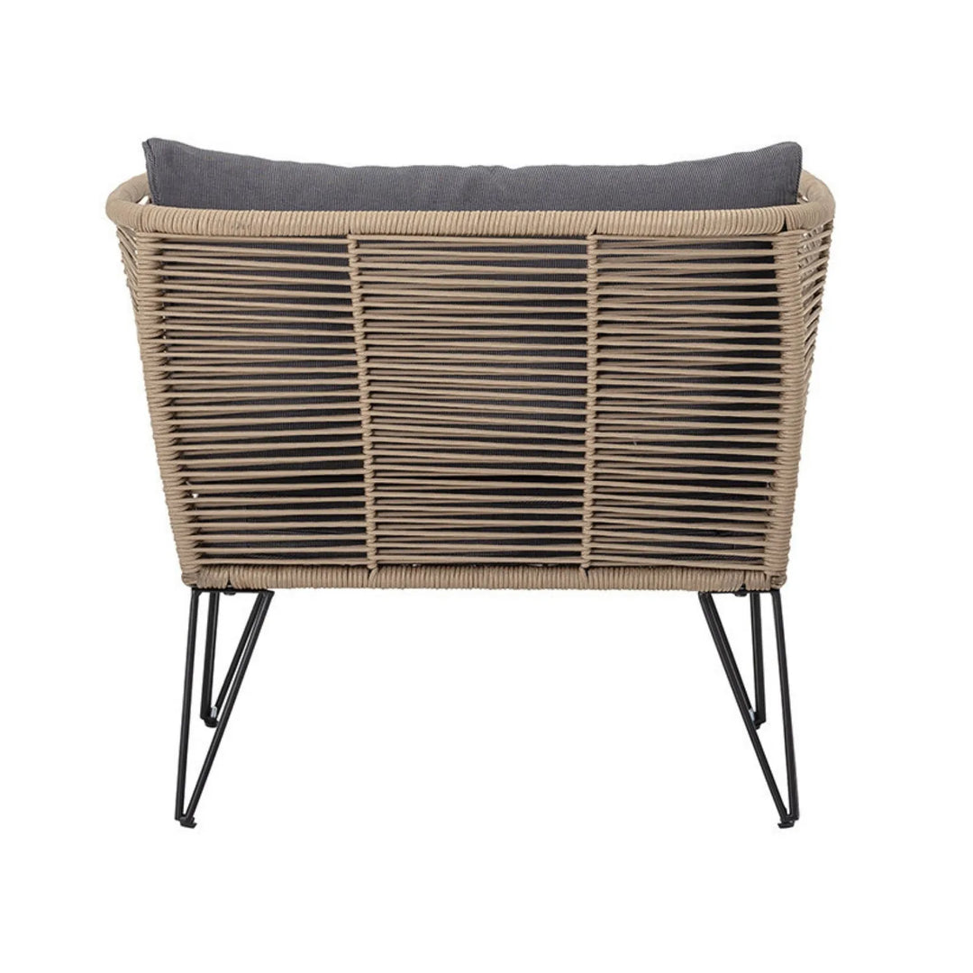 Rahma Outdoor Rope 1 Piece Patio Single Seater Sofa