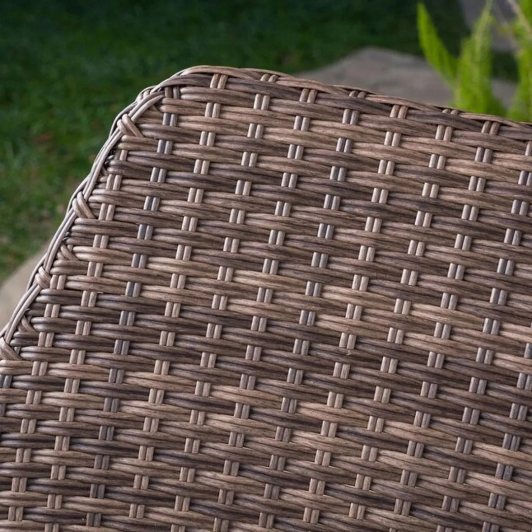 Dorothea Outdoor Rattan Wicker 3-Piece Patio Set
