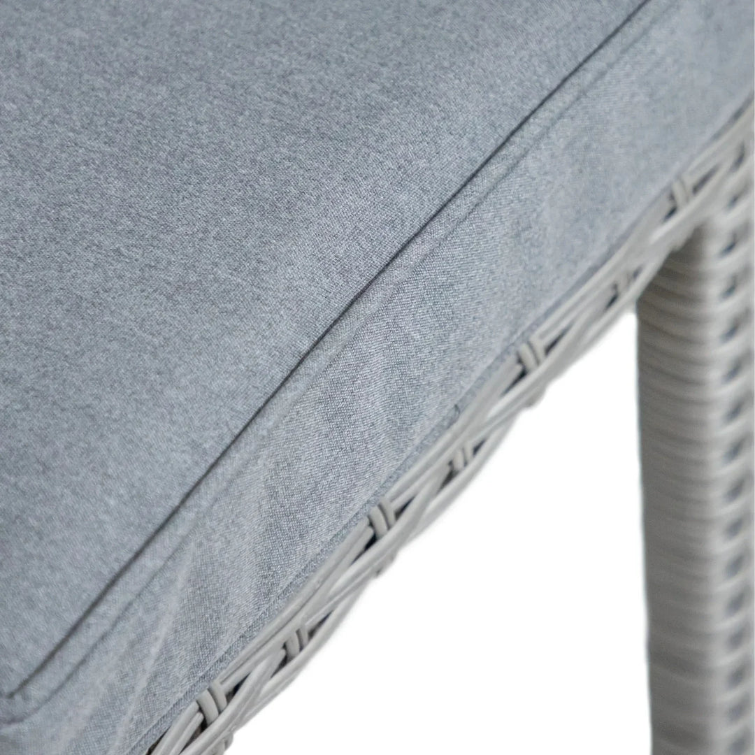 Thandi 7-Piece Outdoor Rattan Wicker Bar Set with Round Glass Top Table