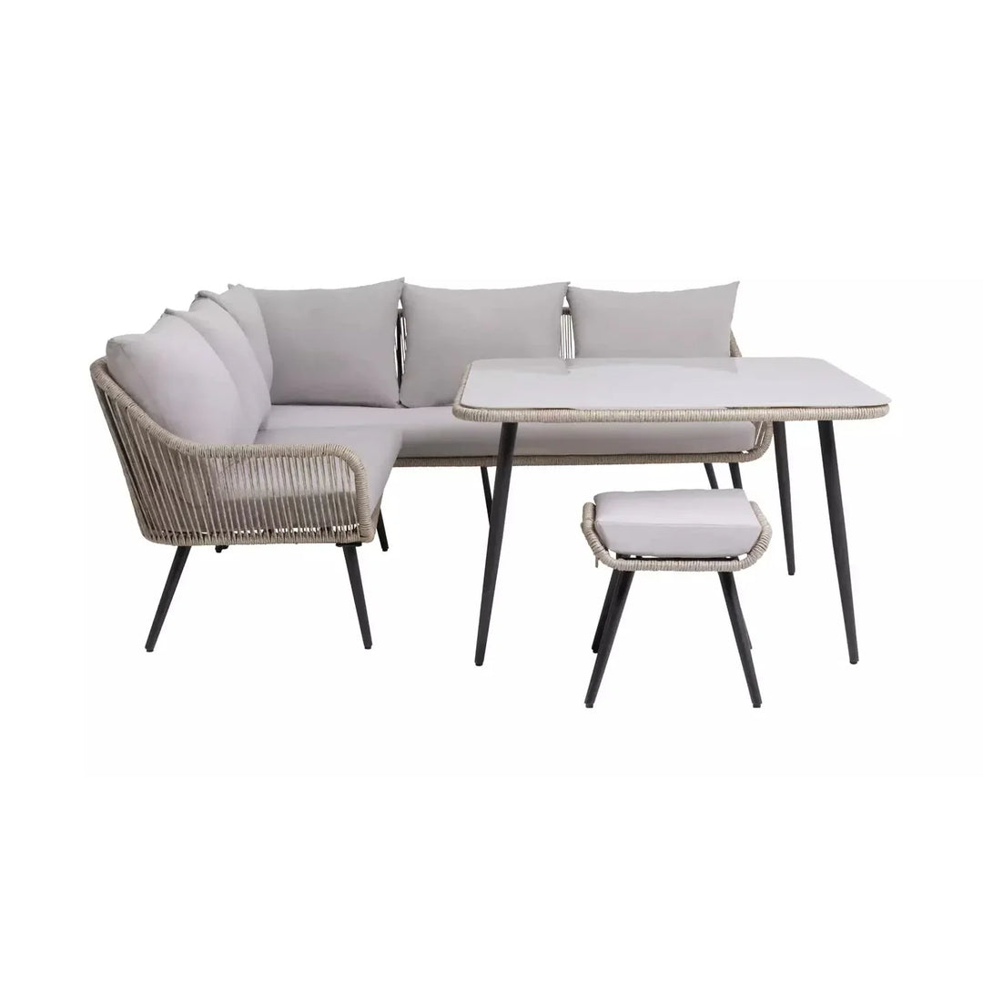Brielle L-Shape Outdoor Rope Sofa Set