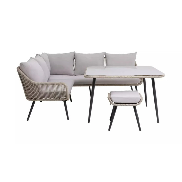 Brielle L-Shape Outdoor Rope Sofa Set