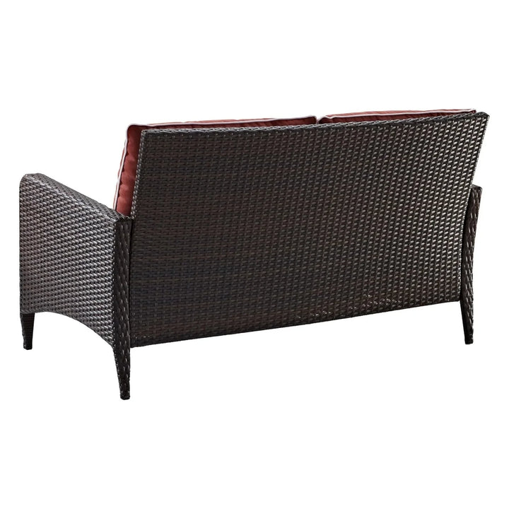 Outdoor Wicker Single Seater Loveseat Sofa