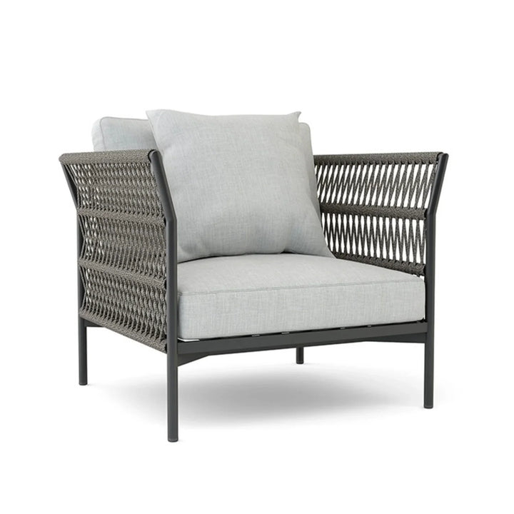 Denali Outdoor Rope 7-Seater Sofa Set With Glass Top Table