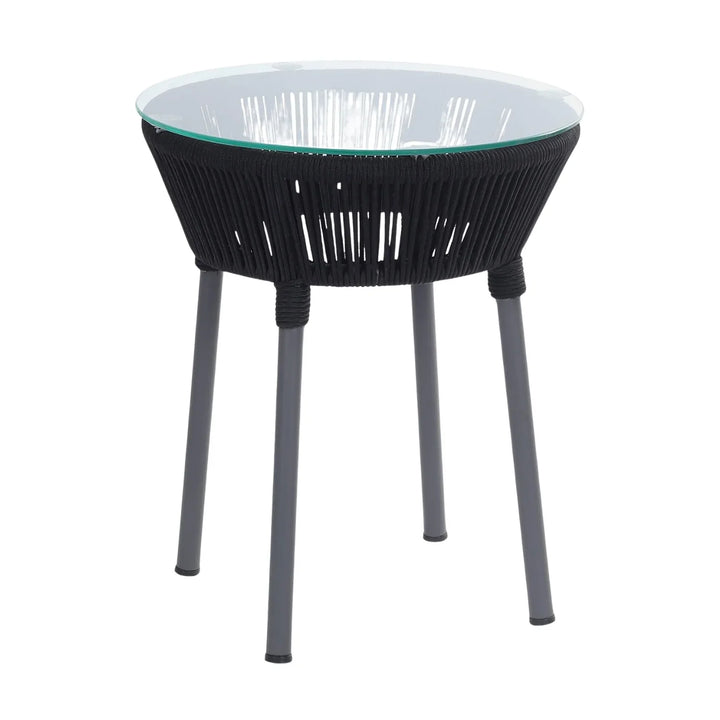 Evelina 3-Piece Outdoor Grey Rope Patio Set