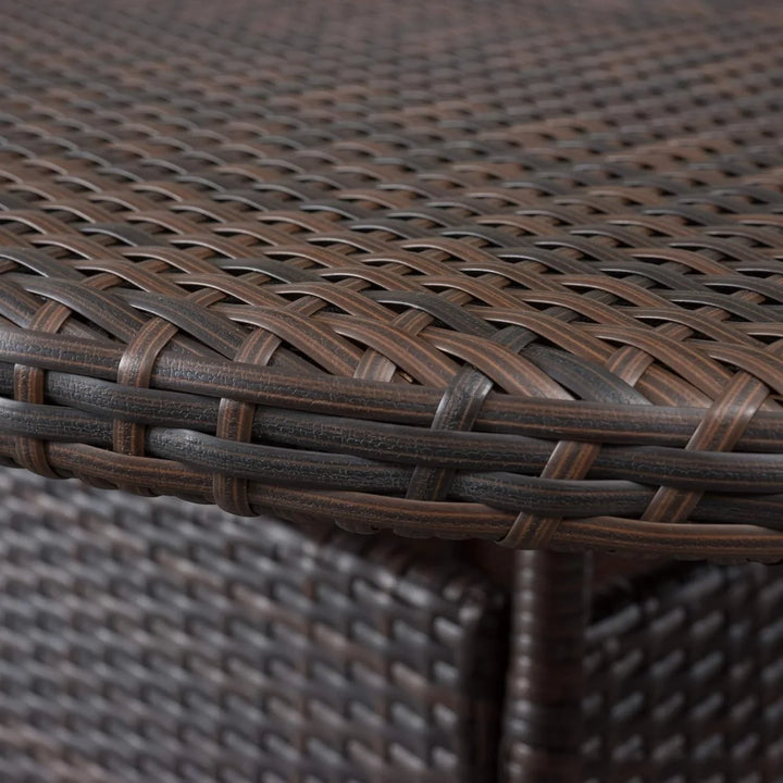 Palesa 7-Piece Outdoor Rattan Wicker Dining Table Set