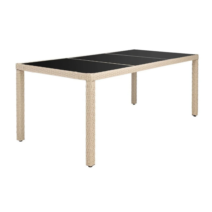 Bongiwe 9-Piece Outdoor Rattan Wicker Dinning Table Set