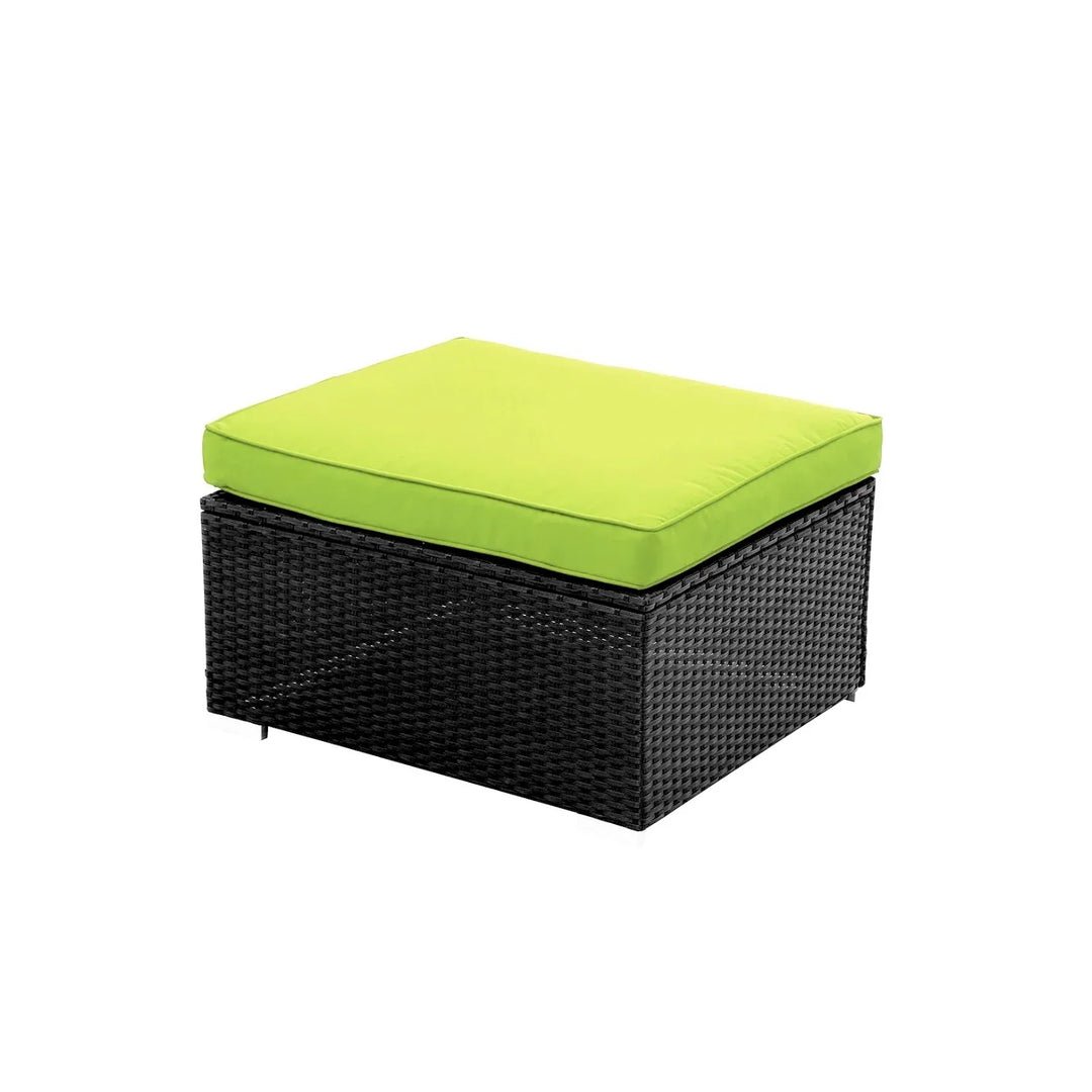 Clementine 6-Piece Outdoor Conversation Set (Black/Green)